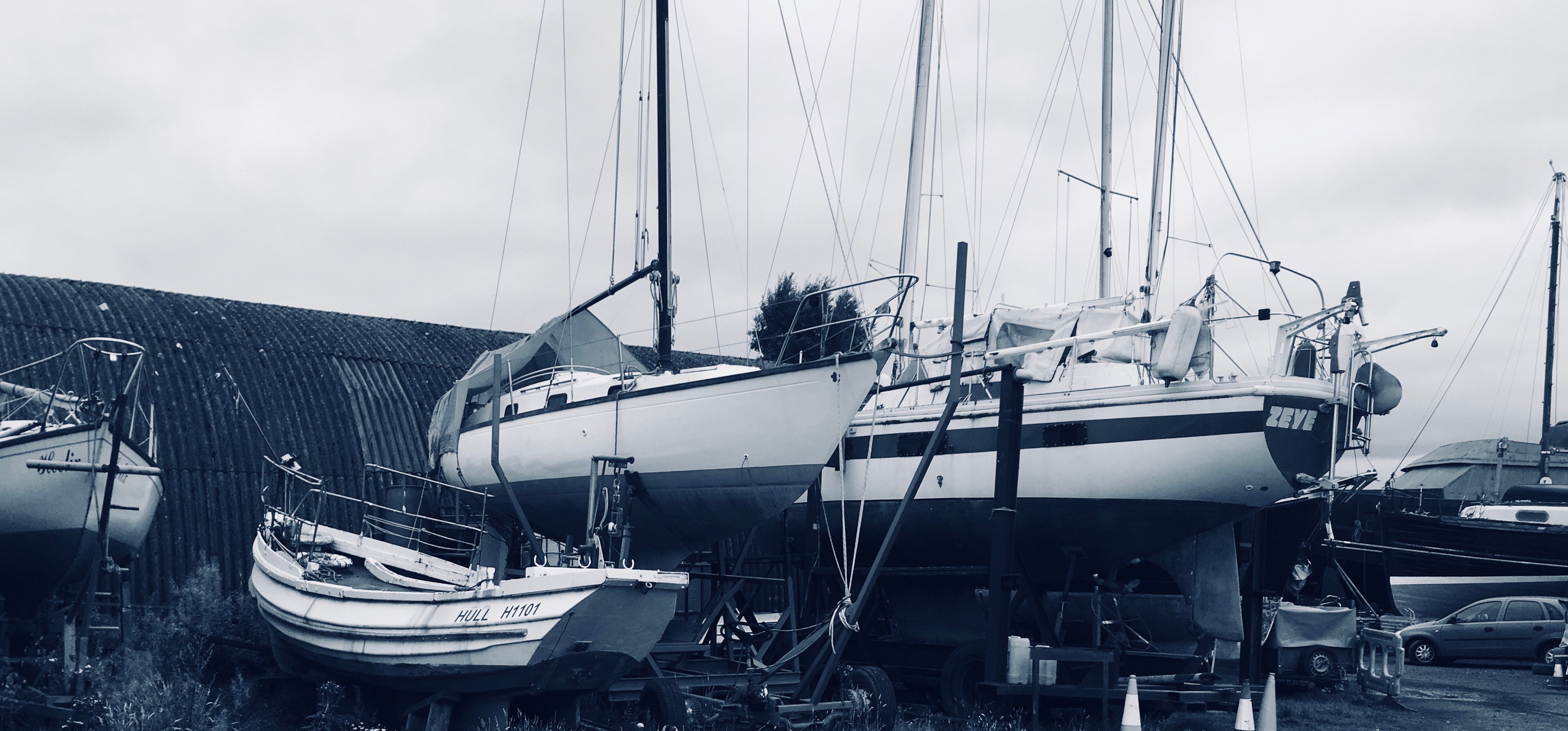 Carriden Boatyard boats and waterfront